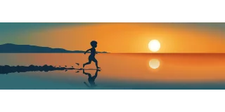 Boy Child Summer Stickdatei