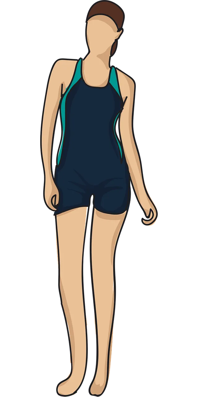 Woman Model Swimsuit Stickdatei – Sport