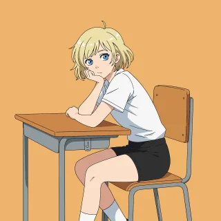 Girl School Student life Stickdatei