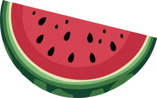 Ai generated Watermelon Fruit Stickdatei