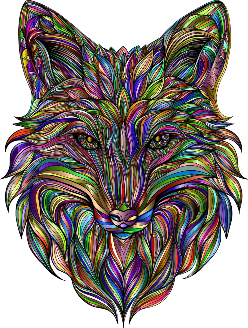 Fox Animal Nature Stickdatei – Tiere