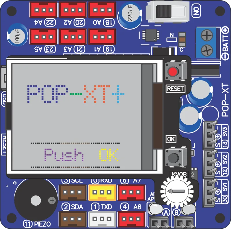 Pop-xt Microcontroller Inex Stickdatei – Kinder
