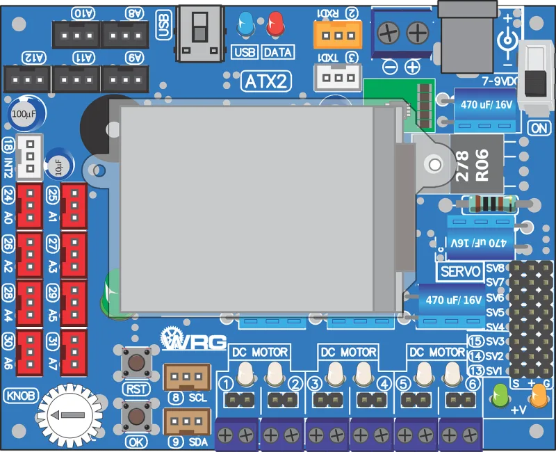 Atx2 Microcontroller Arduino Stickdatei – Kinder