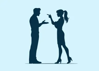 Argument Arguing Silhouette Stickdatei