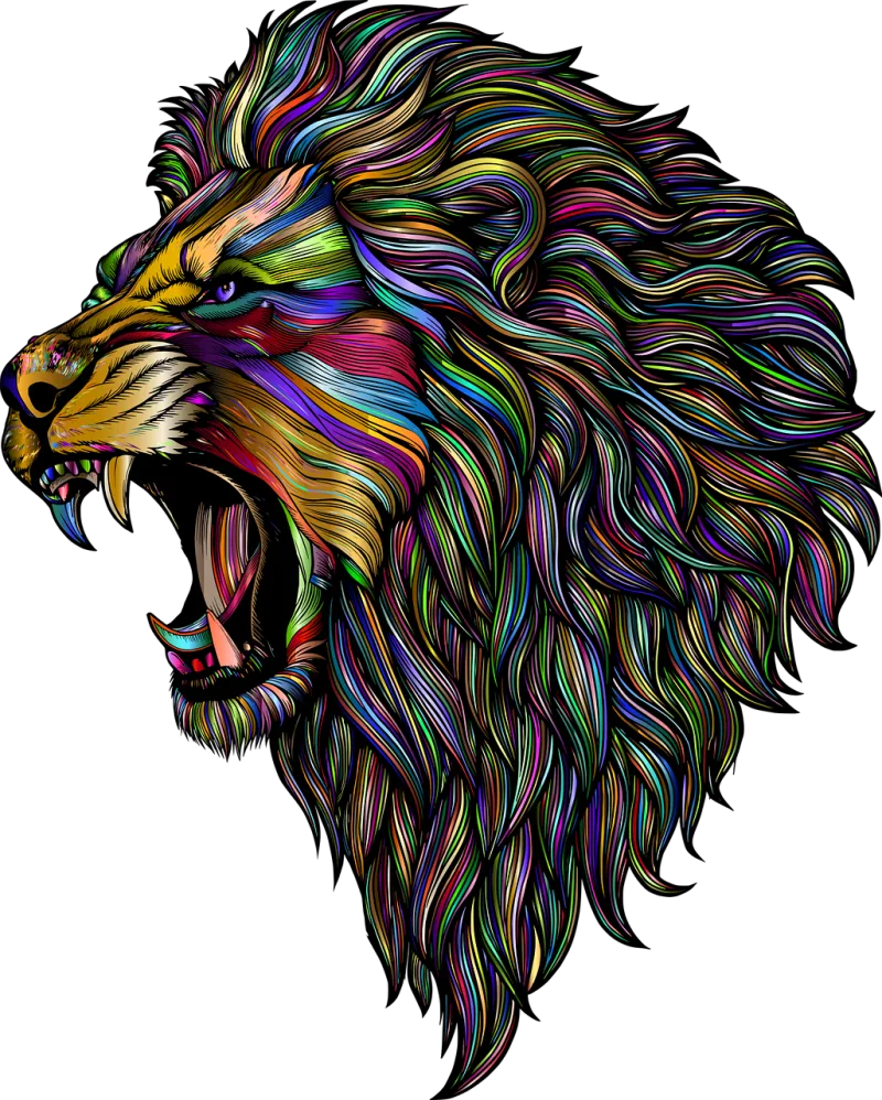Lion Animal Feline Stickdatei – Tiere
