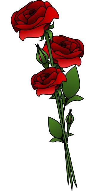 Roses Flowers Bouquet Stickdatei