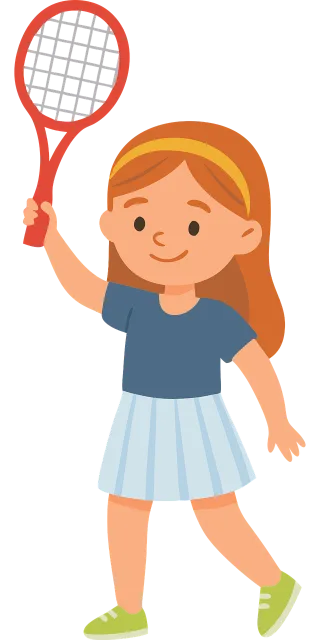 Girl Tennis Racket Stickdatei