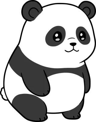 Panda Bear Animal Stickdatei