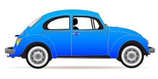 Car Vehicle Blue Stickdatei