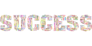 Success Typography Word cloud Stickdatei