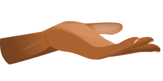 Hand Outstretched hand Reaching out Stickdatei