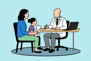 Doctor Consultation Pediatrician Stickdatei