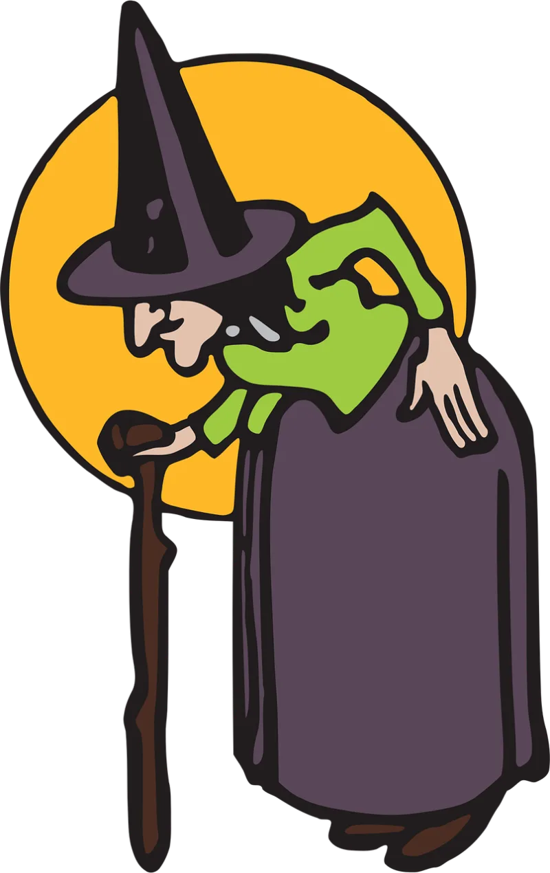 Witch Crone Halloween Stickdatei – Natur