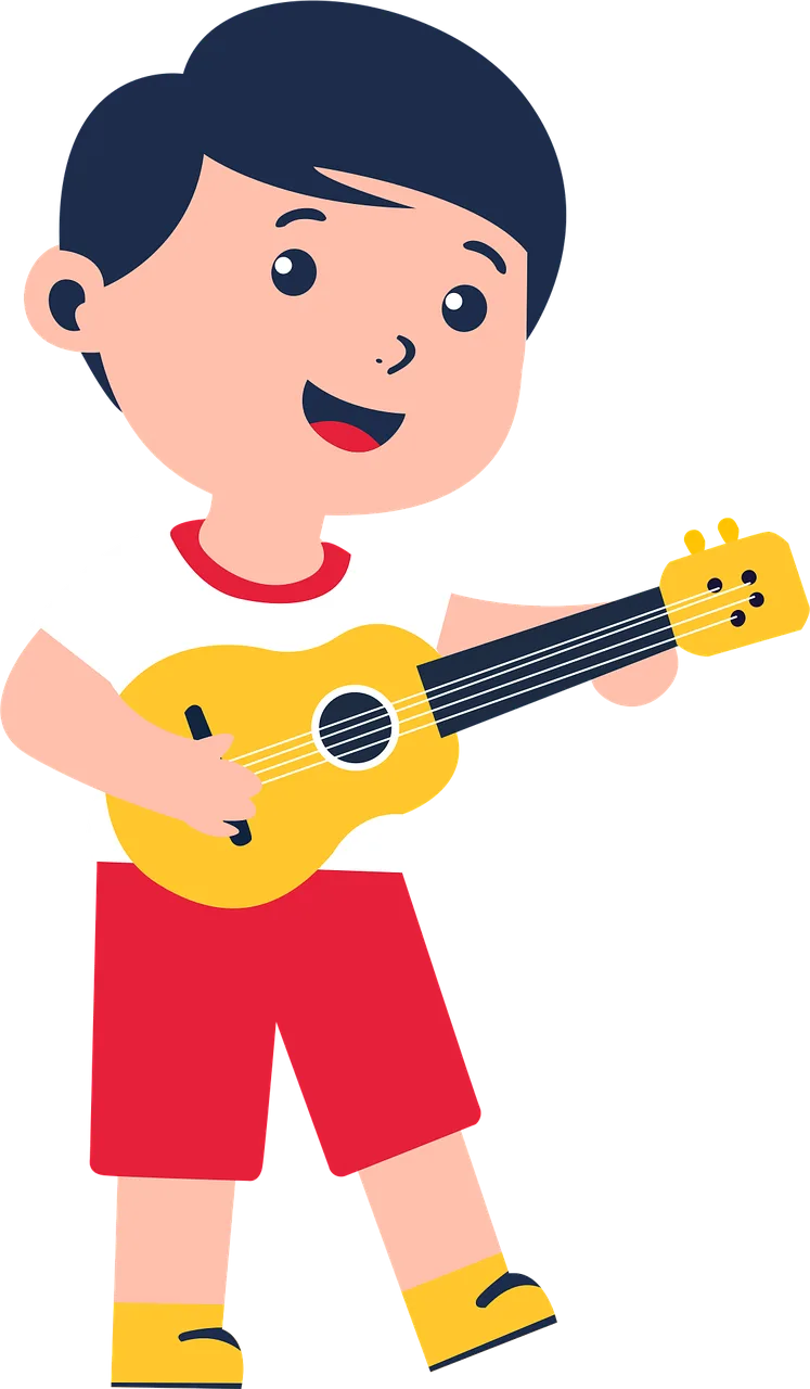 Boy Guitar Kid Stickdatei – Musik