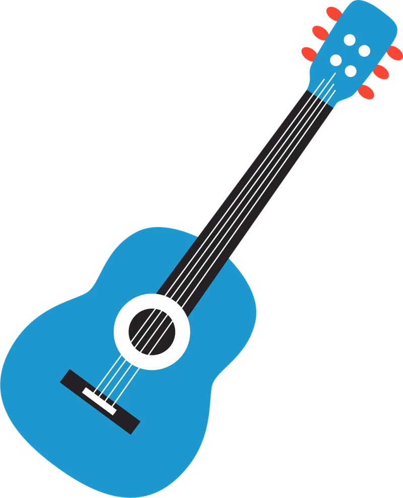 Guitar Music Neon Stickdatei – Musik