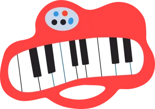 Keyboard Toy Piano Stickdatei