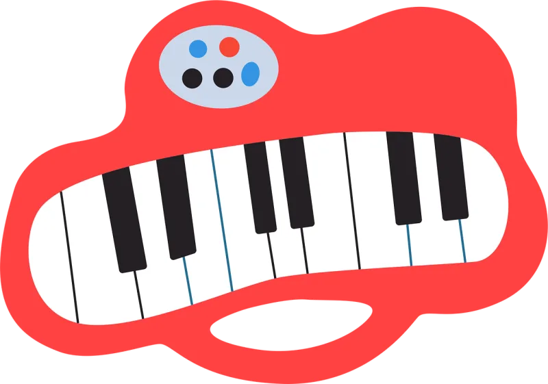 Keyboard Toy Piano Stickdatei – Musik