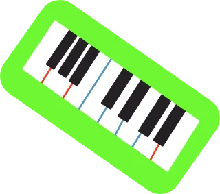 Piano Keyboard Music Stickdatei