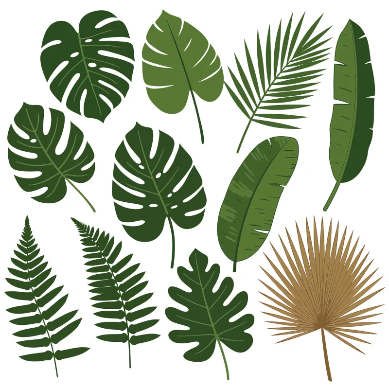 Ai generated Leaves Tropical Stickdatei – Natur