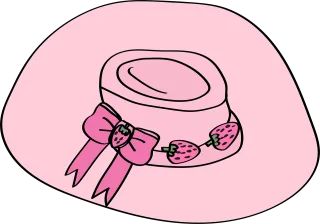 Sun hat Nature Pink Stickdatei