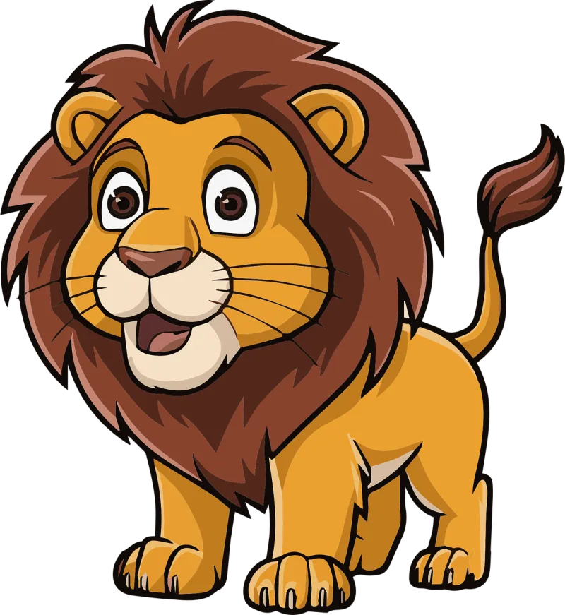 Ai generated Lion Adorable lion Stickdatei – Tiere