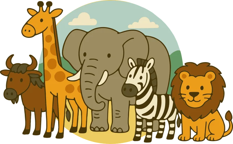 Ai generated Giraffe Animals Stickdatei – Tiere