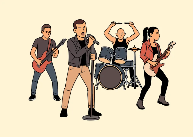 Band Music Musicians Stickdatei – Musik