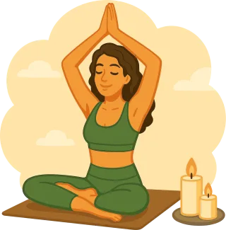 Ai generated Yoga Meditation Stickdatei