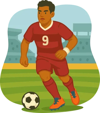 Ai generated Soccer player Sports Stickdatei
