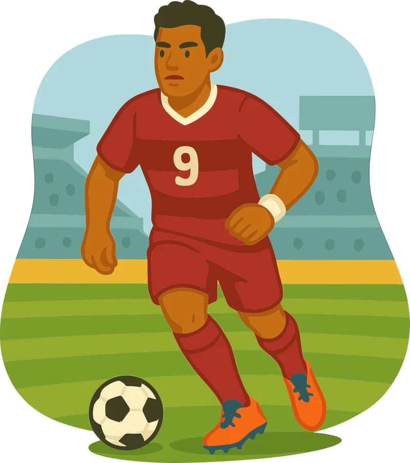 Ai generated Soccer player Sports Stickdatei – Sport