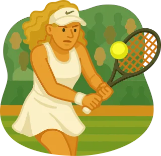 Ai generated Tennis Tennis player Stickdatei