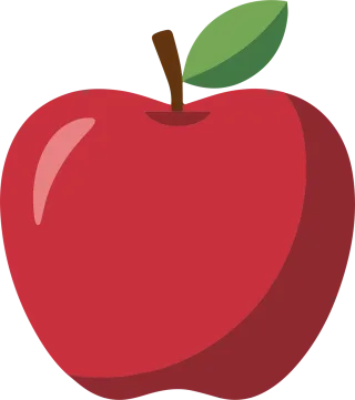 Apple illustration Red apple drawing Apple vector art Stickdatei – Essen & Trinken