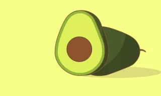Avocado Fruit Vegan Stickdatei