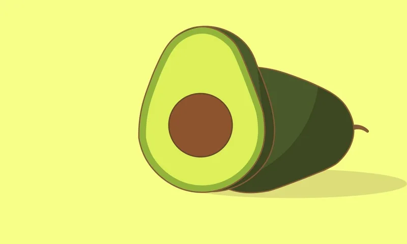 Avocado Fruit Vegan Stickdatei – Essen & Trinken