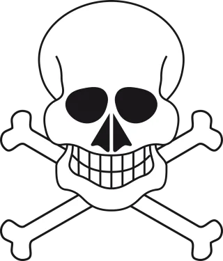 Skull Skeleton Pirate Stickdatei