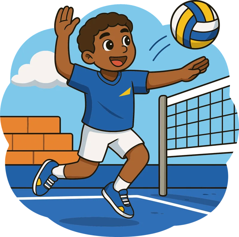 Ai generated Volleyball Player Stickdatei – Sport