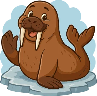 Walrus Sea animal Arctic Stickdatei