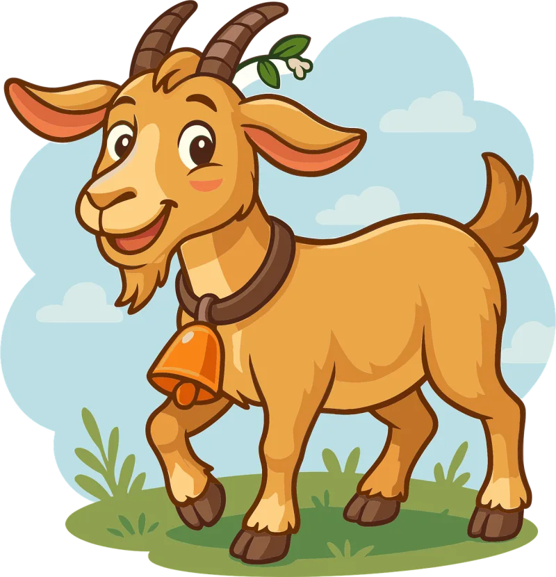 Goat Animal Farm Stickdatei – Weihnachten