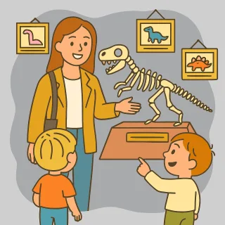 Museum Dinosaurs Skeleton Stickdatei