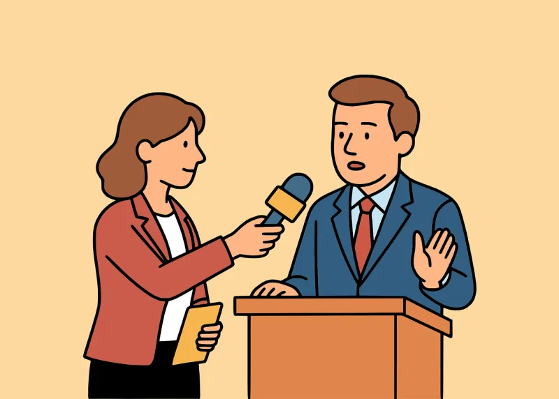 Interview Reporter Journalist Stickdatei – Musik