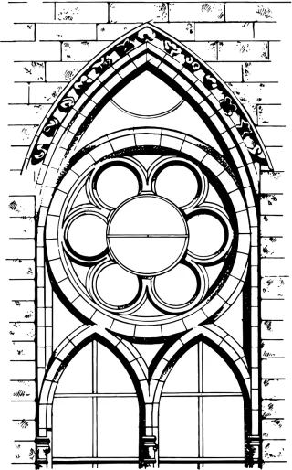 Cathedral Architecture Church Stickdatei – Blumen