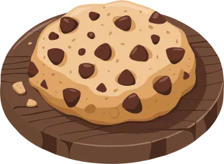 Ai generated Chocolate chip cookie Cookie Stickdatei