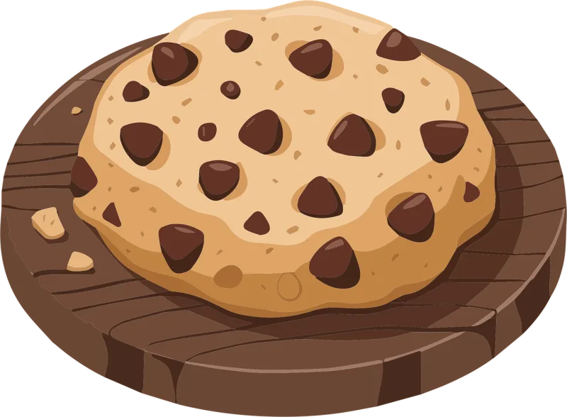 Ai generated Chocolate chip cookie Cookie Stickdatei – Essen & Trinken