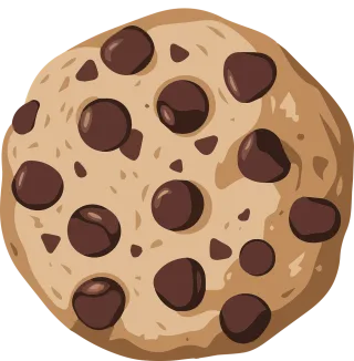Ai generated Chocolate chip cookie Cookie Stickdatei