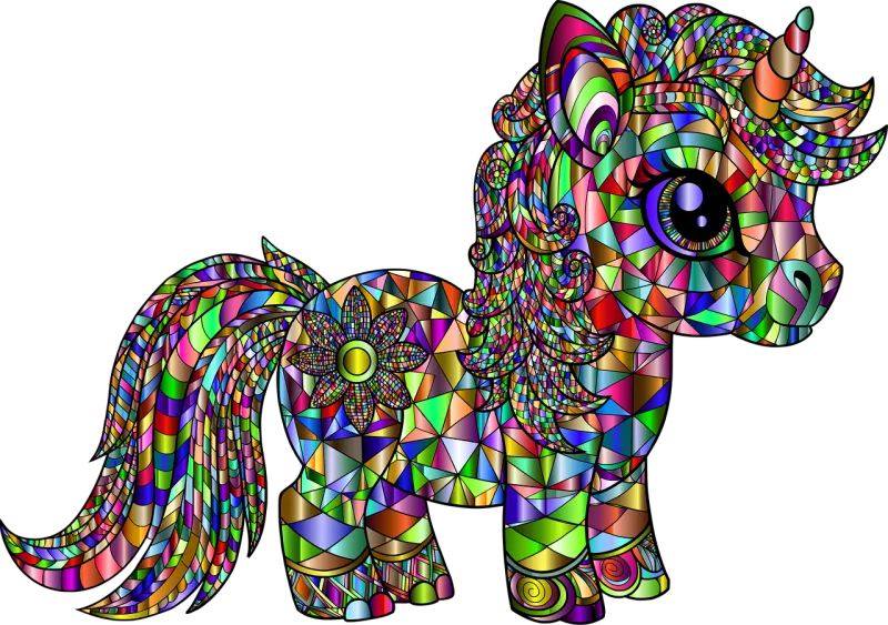 Unicorn Horse Animal Stickdatei – Kinder