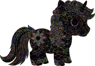 Unicorn Horse Animal Stickdatei