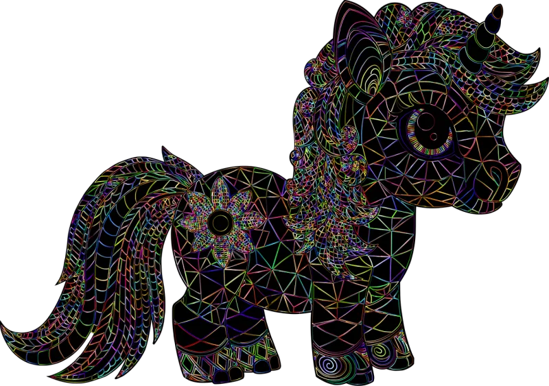 Unicorn Horse Animal Stickdatei – Kinder