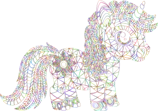 Unicorn Horse Animal Stickdatei