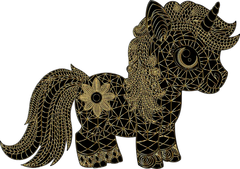 Unicorn Nature Horse Stickdatei – Kinder