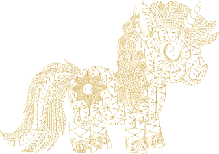 Unicorn Horse Animal Stickdatei